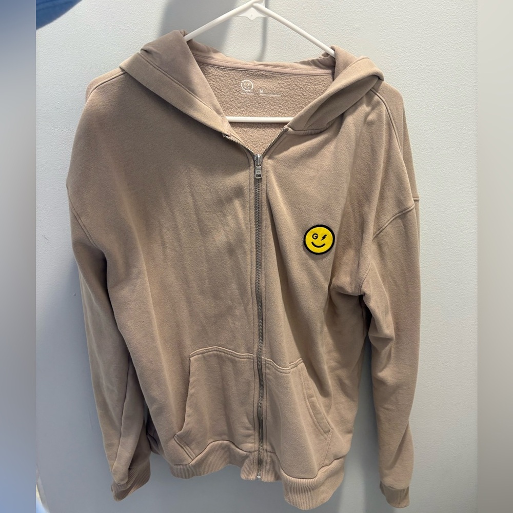 gilly hicks tan zip up